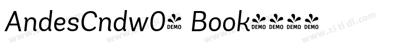 AndesCndw04 Book字体转换
